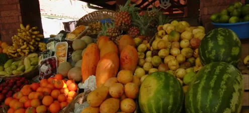 Mercado de frutas en Colombia