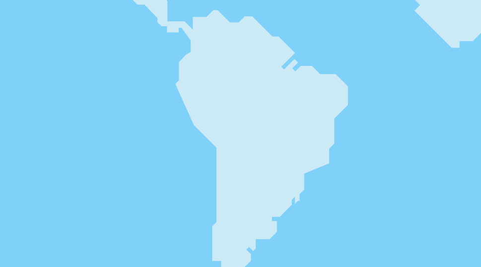 Mapa de Suramérica