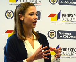 Presidenta de Proexport Colombia, María Claudia Lacouture