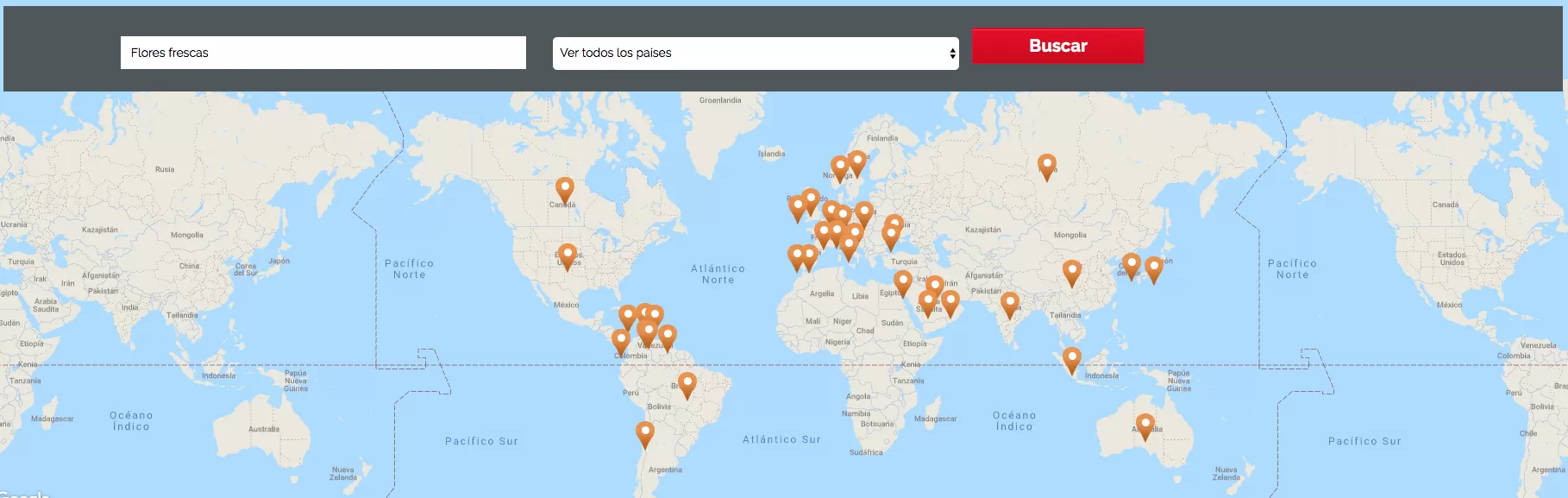 Mapa Exportaciones