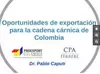 Seminario Oportunidades de Exportación para la cadena cárnica de Colombia