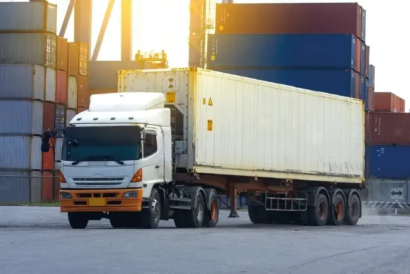 Transporte terrestre para exportación.