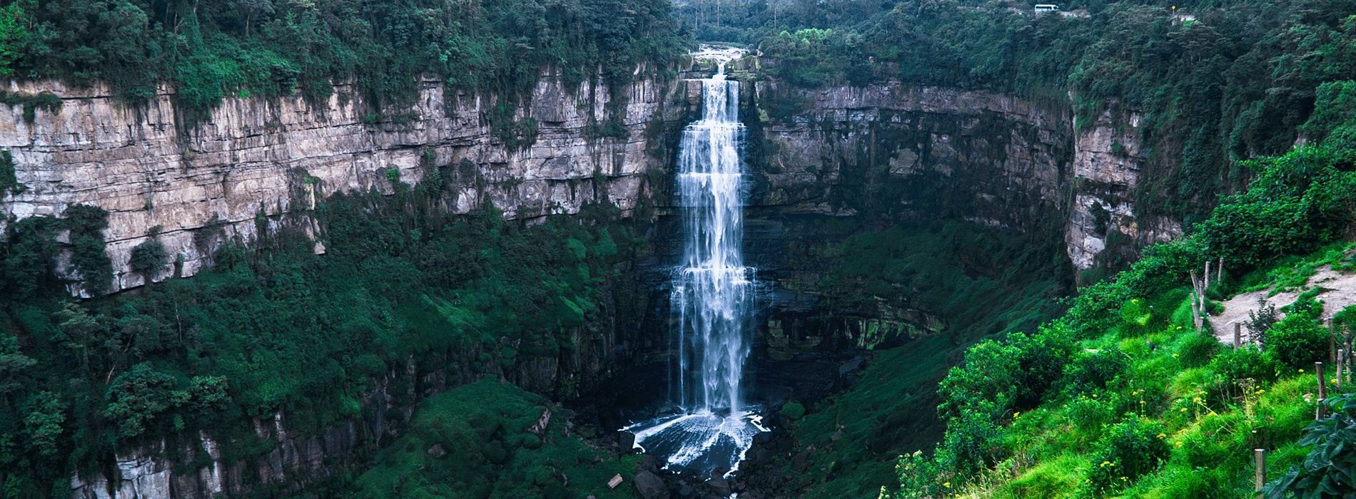 Photography of waterfall in Colombia