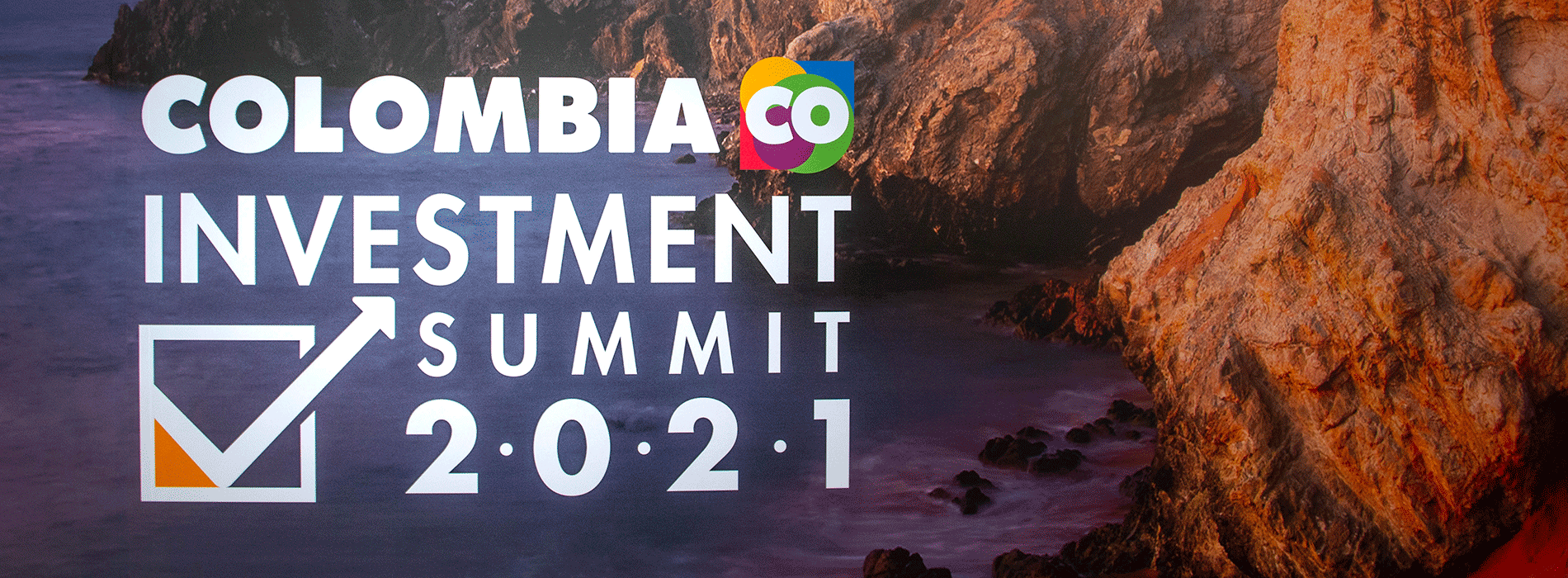 Banner de Colombia CO en Investment Summit 2021