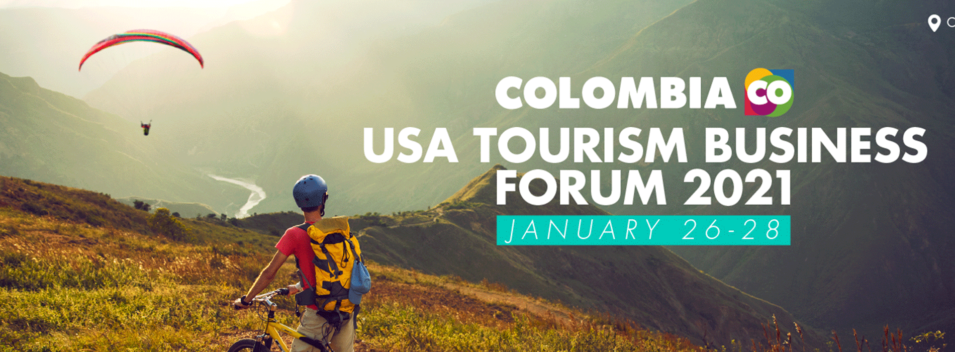 Colombia USA Tourism Business Forum banner