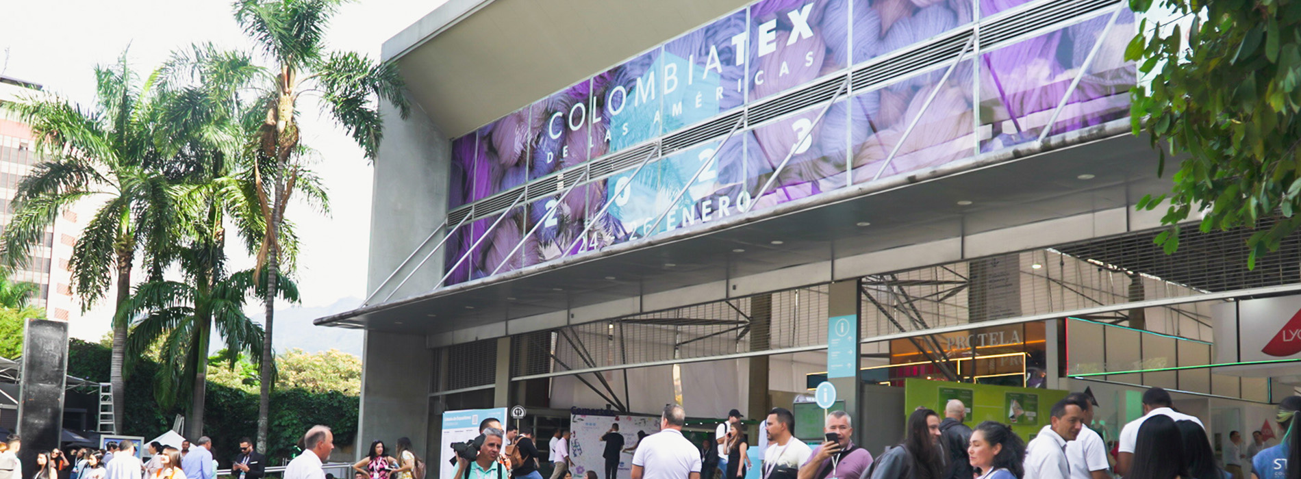 Edificio de feria COLOMBIATEX 2023