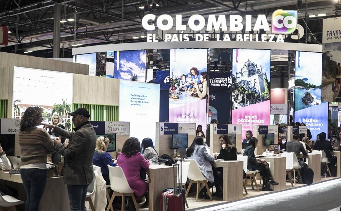 Stand de Colombia Co en Feria de Fitur 2024