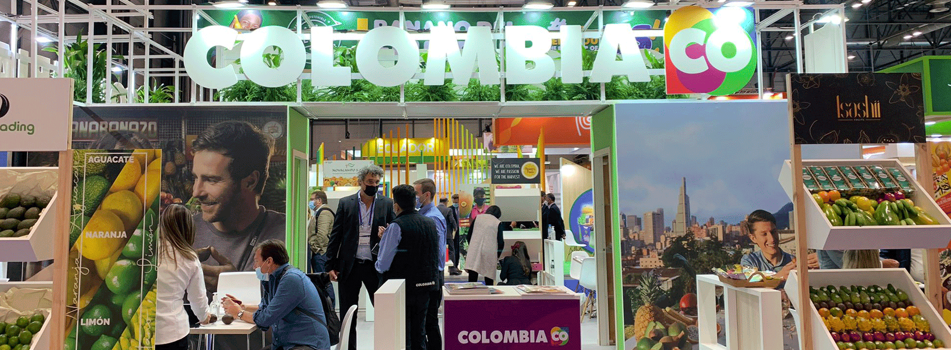 Stand de Colombia CO en feria Fruit Attraction