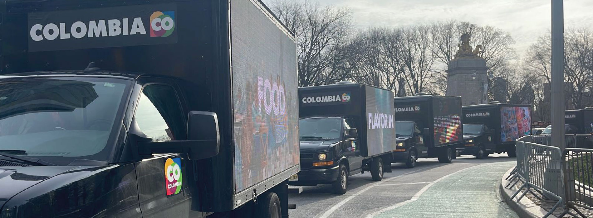 Camiones de ColombiaCo en Manhattan