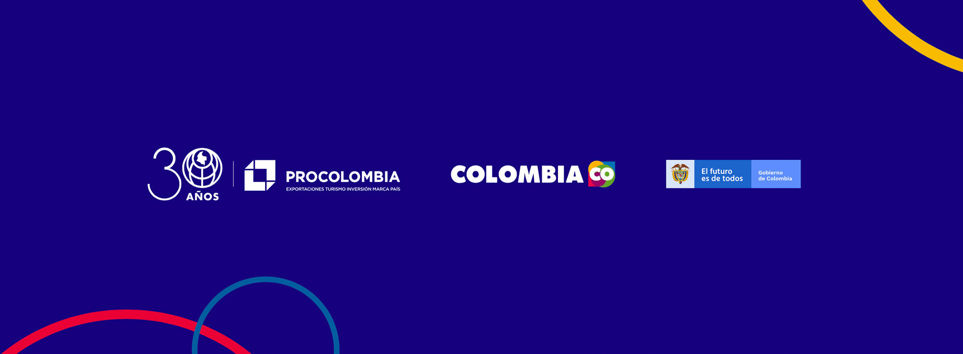 Banner de los 30 años de ProColombia