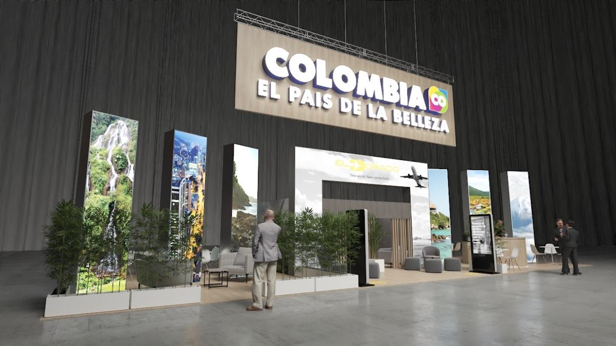 Stand de Colombia Co en Bogotá 