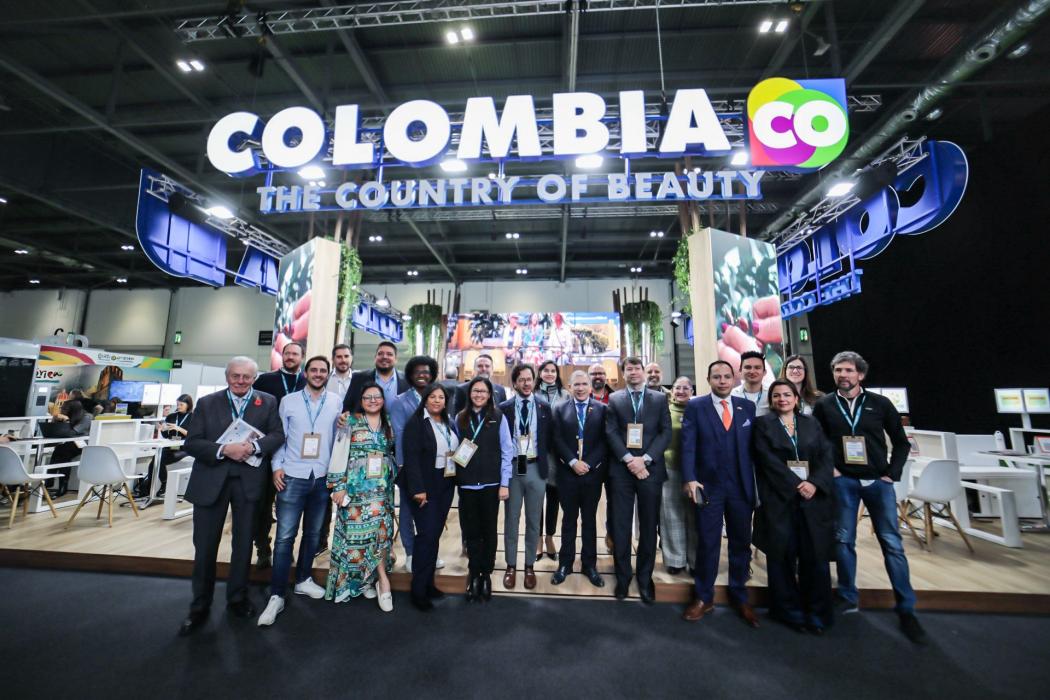 Stand de Colombia Co en Feria de turismo de Londres
