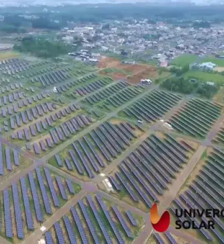 Paneles solares en el campo