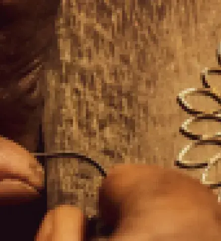 Gold jewelry created by ancestral techniques