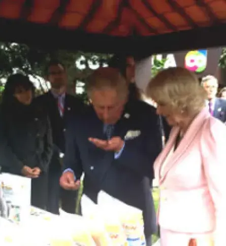 Así vivieron los empresarios la visita del Príncipe Carlos a la Feria Orgánica e