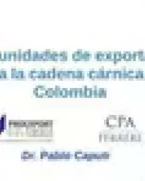 Seminario Oportunidades de Exportación para la cadena cárnica de Colombia