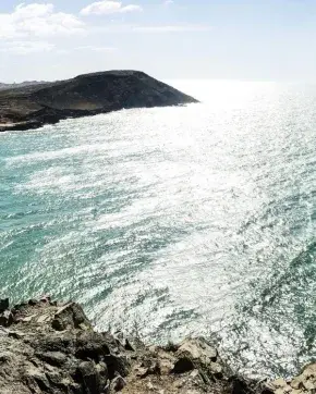 Paisaje del mar en Colombia