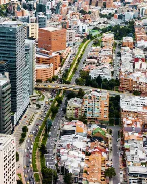 Fotografía panorámica de ciudad