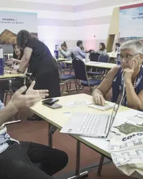 Sala de información de ColobiaCo para turismo
