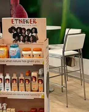 Colombian beauty industry stand