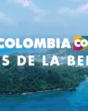 Colombia Co banner with island in the background