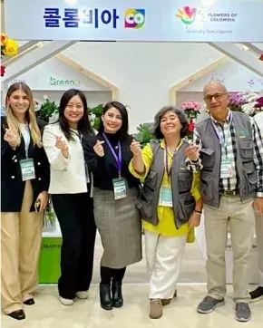 Fotografía de Empresas Colombianas en Feria de Flores Goyang 2024