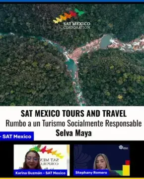 Pantallazo de exposición virtual de Sat Mexico