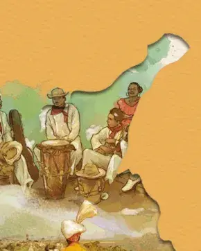 Ilustración de músicos de Magdalena