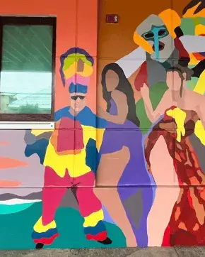 Mural interactivo resalta la grandeza del Caribe