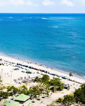 Foto panorámica de playa en Colombia