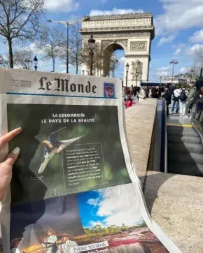 Periódico sobre ProColombia en el extranjero