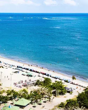 Panoramic beach photography in Colombia
