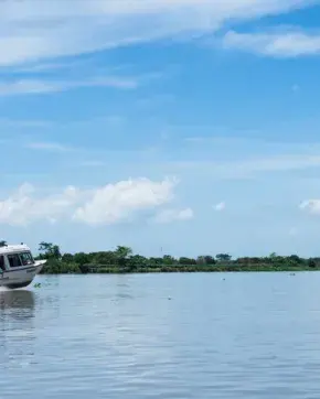 Fotografía panorámica del rio Magdalena