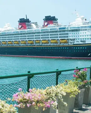 Crucero gigante en puerto Colombiano