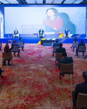 Evento de ProColombia en auditorio