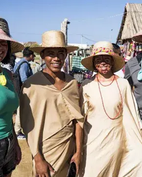 Fotografía de habitantes de la Guajira