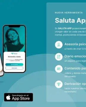 Banner de aplicación Saluta App
