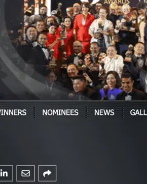 Pantallazo de pagina web de World Travel Awards