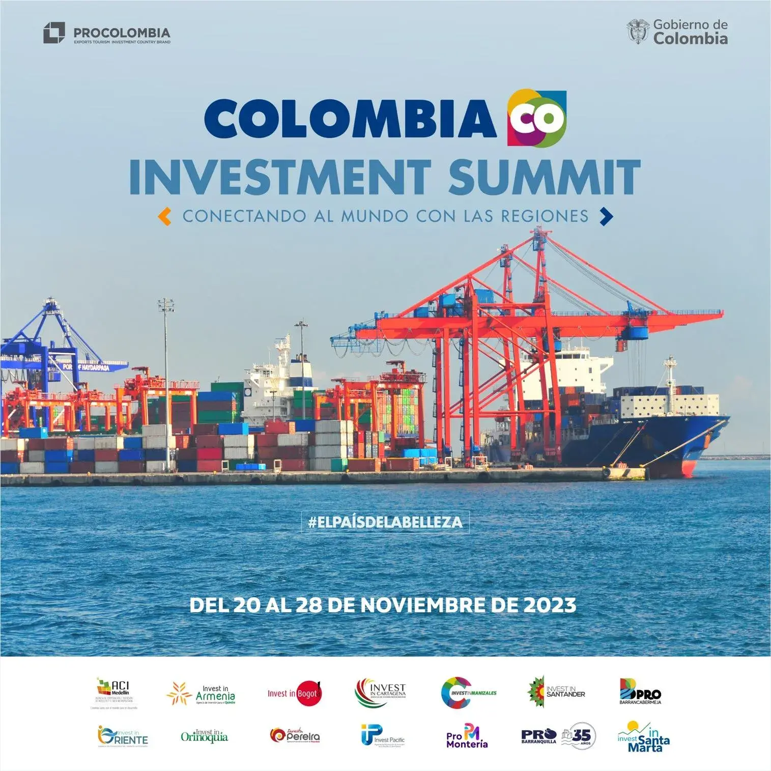 Banner de ColombiaCo investment summit