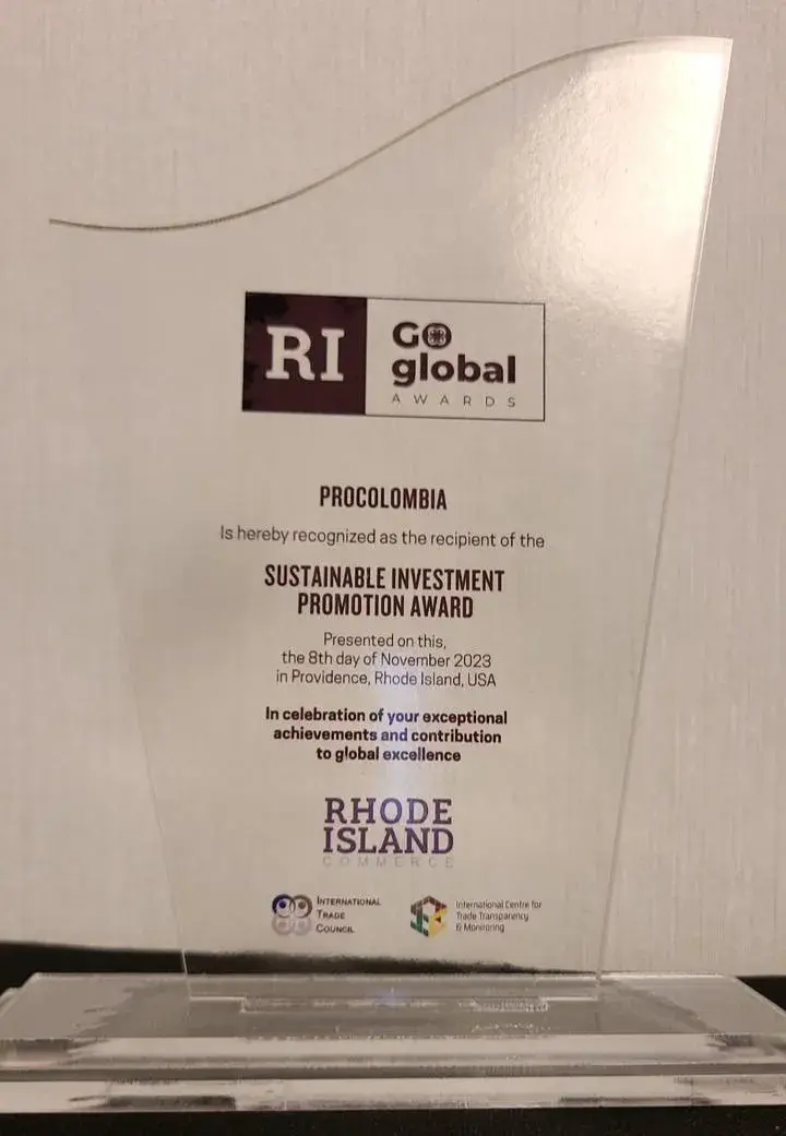 Premio Go global awards a ProColombia