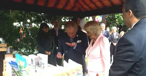Así vivieron los empresarios la visita del Príncipe Carlos a la Feria Orgánica e