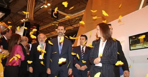 Príncipes de Asturias visitan stand de Colombia en Fitur 2013 Príncipes de Asturias visitan stand de Colombia en Fitur 2013