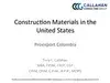 Oportunidades en Estados Unidos para materiales de Construcción