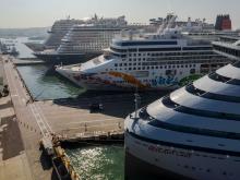 Llegada cruceros a Cartagena. Crédito foto: Puerto de Cartagena.