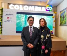 Carmen Caballero, presidenta de ProColombia - Embajador del Japón en Colombia Masahiro Takasugi