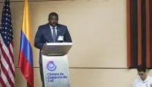 Expositor Ricardo Berrís, presidente de la Atlanta Black Chambers