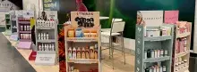 Colombian beauty industry stand