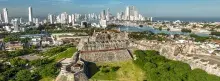 Panoramic photography of the city