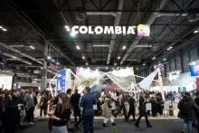 Stand de ColombiaCo en la feria de Fitur 2024