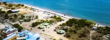 Panoramic photography of Colombia beach